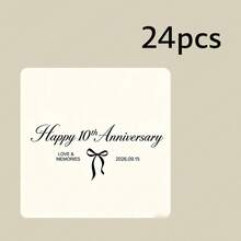 Customized Modern Wedding Stickers, Customized Wedding Napkin Labels, Personalized Wedding Stationery, Wedding Napkin Stickers, Box Stickers, Packaging Stickers, Gift Stickers, Message Stickers - Square Stickers - View 34