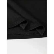 Talla Grande, Camiseta de Mujer Extra Large con Lazo y Estampado de Leopardo, Manga Corta, Cuello Redondo - Lazo Rosa y Estampado Animal Dorado, Tejido Elástico Medio Lavable a Máquina, Ropa Casual para Mujer para Todas las Estaciones - Negro - Ver 4