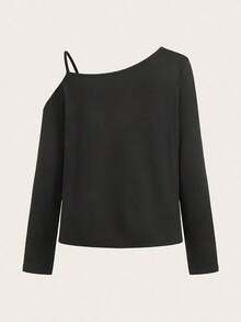 [Popular Summer European And American Fashion Items] Women's Asymmetrical One-Shoulder Long Sleeve, Summer Sweatshirt -Tito's Handmade Vodka Austin ★ Texas Off - The - Shoulder Sweatshirt, Black With White & Orange Text Logo, Stylish Casual Pullover For Outfits - Hoodies For Women,Valentine Outfits For Women,Vacation Outfits Women,Valentine's DaySuitable For Women's Summer Sun Protection, Dating, Graduation Season, Independence Day, And Other Daily Activities - 紅色 - 查看 8
