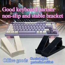 2 piezas Soporte/Soporte Inclinado para Teclado, Conveniente para Escribir, Adecuado para Uso de Computadora a Largo Plazo en Oficina y Hogar, Accesorio de Juego de Computadora, Soporte Ergonómico para Teclado, Soporte Universal Antideslizante, Múltiples Colores Disponibles, Adecuado para Oficina y Juego - Conjuntos - Ver 6