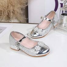 Princess Mary Jane Heels, Fairy-Like Snug Fit Versatile Elegant, Sweet Retro - Silver - View 5