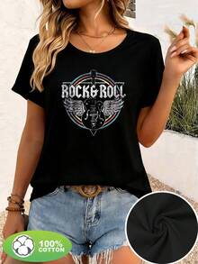 Women T-Shirts - Black - View 6
