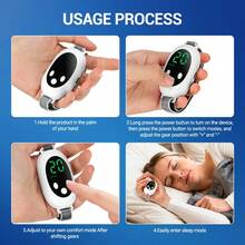 Microcurrent Pulse Hypnosis Device, Portable EMS Sleep Relaxation Therapy Device, 20 Intensity Levels, Rechargeable Insomnia Relief Aid. - Two-piece set - View 8