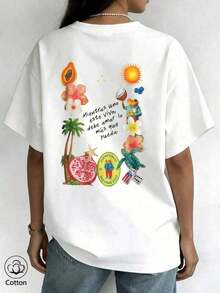 Women T-Shirts - White - View 3