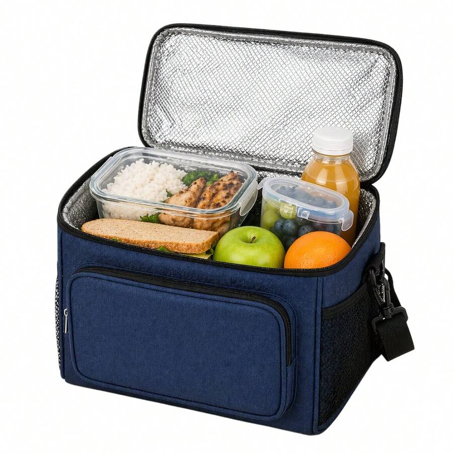 Lunch Bags - Navy Blue - View 1