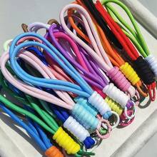 3-20 piezas Cordón corto y colorido tejido de manera creativa para teléfono, correa ajustable para llavero, cordón colgante de poliéster para teléfono, accesorio colgante, correa de muñeca universal anti-pérdida para teléfono - Multicolor - Ver 8