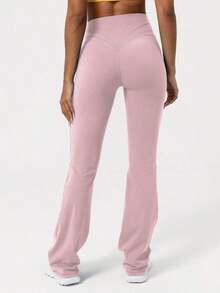 2026 Sodalemon Women's Black Slim Fit Flared Yoga Sweatpants For Spring - 羅莎 - 查看 6