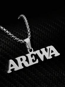 1 chiếc [Tùy chỉnh] Mặt dây chuyền bằng thép không gỉ khắc tên họ 1-3 người, trang sức thời trang tùy chỉnh, quà tặng độc đáo tinh tế, phù hợp để đeo hàng ngày, làm quà tặng ngày lễ, sinh nhật, tặng bạn bè và gia đình. - Nhiều màu - Xem 10