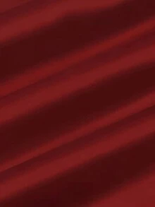 Women's Wine Red Silky Polyester Shirt, Long Regular Sleeve, Shirt Collar, Fashion Versatile, Suitable For Autumn - Burgundy - View 6