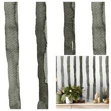 1 Roll Light Bottom Ink Gradient Vertical Stripe Self-Adhesive Wallpaper For Desk, Drawer, Kitchen Corner, Waterproof, Stain-Resistant, Soft Decor Sticker 17.7inX39.3/118.1/196.8/393.7in - Green - View 10