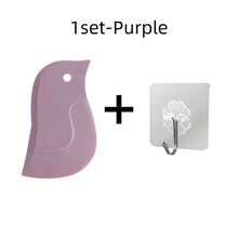 Bird-Shaped Silicone Cleaning Scraper 1/3/5pcs, Non-Scratch, Flexible Silicone Edge, Powerful Removal Of Sticky Dirt, Reusable, Dry And Wet Use, Kitchen Cleaning Tool, Suitable For Sink, Countertop, Baking Utensils, Dishes And Food Residue Cleaning; Multi-Function Bird-Shaped Silicone Scraper 1-5pcs, Non-Scratch, Soft Edge, Effective Removal Of Grease, Dry And Wet Use, Household Kitchen Cleaning Tool, Suitable For Wiping Countertop, Sink, Baking Utensils, Pot Crevices And Stains. - Multicolor - View 14