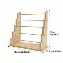 Multi-Layer Jewelry Display Rack, High Capacity Beaded Storage Rack, 3-Tier/5-Tier Trapezoid Bracelet, Necklace And Anklet Display Stand, Suitable For Hair Clips, Hair Ties, Headbands, Accessory Organizer Shelf For Desk, Cabinet, Vanity - Multicolor - View 7