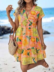 Women Midi Dresses - Multicolor 7 - View 8