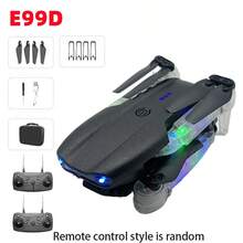 Máy bay không người lái điều khiển từ xa E88D có đèn chiếu sáng, camera kép HD, máy bay bốn cánh chụp ảnh trên không, máy bay mô hình có thể gập lại. - Nhiều màu - Xem 13