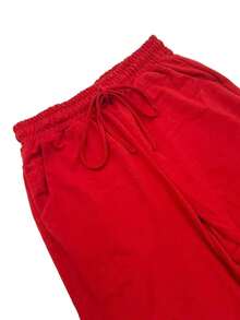 Conjunto de 2 piezas de pantalones rectos ajustados de estilo casual, conjunto de top ajustado, conjunto de 2 piezas de verano ligero para mujer, traje deportivo para mujer, conjunto de 2 piezas casual para exteriores, traje de pantalones para mujer - Rojo - Ver 11