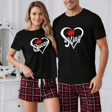 Camiseta para Mujer con Estampado de Diente y Pasta Dental, Manga Corta - Negro - Ver 1