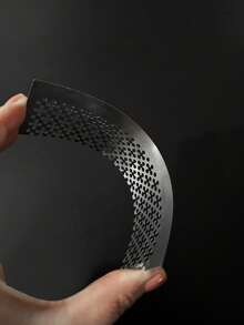 [1/2 Piezas] Regla para pintura de diamantes - Flor de ciruelo y diamante cuadrado, material de metal resistente, antioxidante, con orificios para alineación rápida, eficiente para principiantes y artesanos en pintura de diamantes - regla de acero - Ver 8