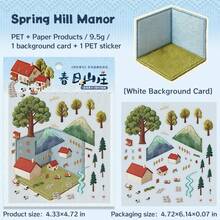Spring Embroidery 3D Scene Stickers, Warm Country Style Room Aesthetic DIY Journal Stickers, Cute Cat And Floral Transparent Stickers, Suitable For Scrapbooking And Stress Relief Crafts, Back To School Season School Supplies - A - View 14