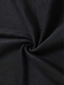 Talla Grande - Talla Grande - Camiseta de Mujer de Talla Grande con Cuello Redondo y Mangas Cortas, Perfecta para Combinar - Negro - Ver 5