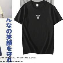 Camiseta de Yoji enmascarado de quinta generación, del mismo estilo que la de  enmascarado Kuuga, de manga corta, mercancía de Emperor Rider, corte holgado 555. - Negro - Ver 6