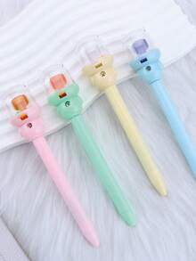 Bộ 4 bút bi hình quả bóng rổ dễ thương, bút giảm căng thẳng sáng tạo, mực đen viết trơn tru, quà tặng văn phòng phẩm chất lượng cao dành cho học sinh, đồ dùng văn phòng, trẻ em và thanh thiếu niên. - Bút bi dùng để bắn súng - Xem 4