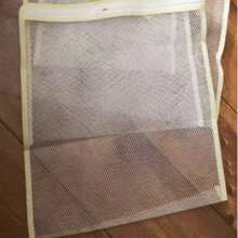 1pc White Laundry Wash Bag With Handle And Honeycomb Mesh,Large Capacity Mesh Laundry Bags,Thick Fine Mesh Washing Machine Bag Suitable For Bra, Delicates,Sweater,Hosiery, Lingerie,Laundry Basket Christmas For Holiday Gift Giving - Multicolor - View 10