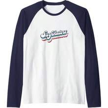 Surfskaters. Street Surfing. Surf And Lovers Raglan Baseball Tee - Men Navy Blue\/White - View 1