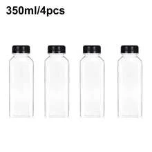 1pc/4pcs/10pcs -120ML/ 250ML/450ML-Leak-Proof Clear Plastic Juice Bottles - Perfect For Smoothies,Milk & Homemade Beverages - Juicing Containers - Clear - View 14