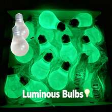 1pc Malt Sugar Glow Bulb, Soft Slow Rising Sensory Relaxation Squeeze Toy, Glows In The Dark, Portable Hand Relaxation & Stress Relief Accessory - Random Colors and Styles - View 4