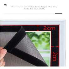 YOKIO Black Window Mosquito Net, Invisible Fiberglass, Thin Mesh Breathable, Suitable For Window Screen, Insect Net, Window Insect Screen. Can Be Installed By Yourself; Screen Door Invisible And Insect-Proof. - Screen Windows - View 3