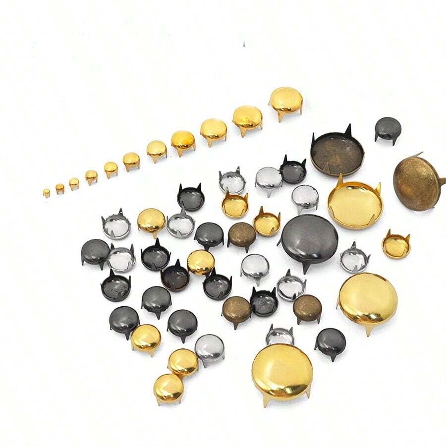 Round Cap Claw Rivets Studs Craft Bag Belt Garment Shoes Collar Decor Accessories - A - View 1