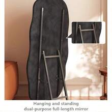 Cream-Colored Wall-Mounted Full Length Mirror, Luxury Dressing Mirror For Home Use - 1PC - View 4