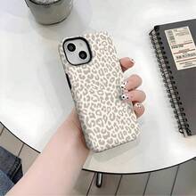 Beige Leopard Print Phone Case, Suitable For IPhone 17 - Multicolor - View 5