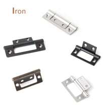 2Pcs Retro Bronze 2-Inch Non-Mortise Door Hinges, Vintage Flush Furniture Hinges For Kitchen Cabinet Cupboard Wardrobe Shoe Cabinet, Wooden Jewelry Box Fitting Replacement Door Handles - Furniture Hinges - View 4