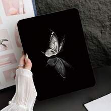 1 件装反光黑白蝴蝶印花保护套，带笔槽，适用于 iPad 10.9/10.2/ Air 第五代/Pro 11/第十代/9.7/Air 2/（第七代）/（第八代）/ Air 4/5/ Pro 11/ 第十代 10.9 英寸 2022 款智能保护套/ Air 13（M3 2025）/ Air 11（M3 2025）/ Air 11（M3 2025）/ 11（A16 2025），兼容华为 MatePad - 彩色 - 查看 6
