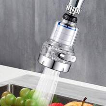 360° Rotating Faucet Water Filter, Kitchen Tap Water Purifier With 4 Replaceable Filter Cartridges, Splash-Proof Design, High-Pressure Aerator, Suitable For Home Sink - Multicolor - View 7
