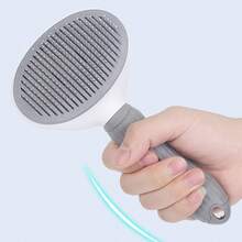 1pc Self-Cleaning Pet Brush, Suitable For Grooming And Deshedding Dogs, Cats, Rabbits And Other Pets, Easily Removes Loose Undercoat, A Massage Brushing Tool For Long And Short Haired Pets - View 13