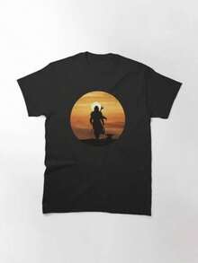 Versatile And Universally Flattering, The Mando T-Shirt Unisex Creates An Exquisite And Stylish Look With A Fantastic Fit!! - Black - View 1