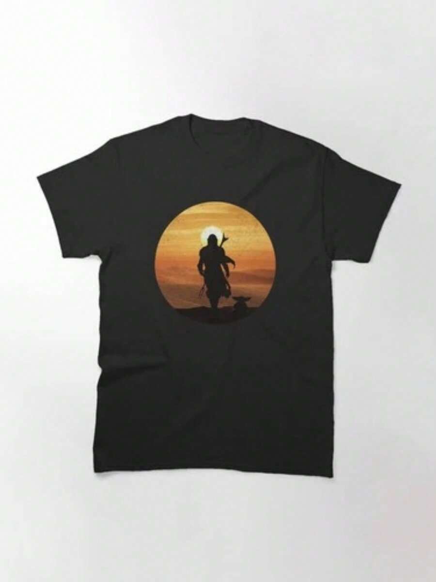 Versatile And Universally Flattering, The Mando T-Shirt Unisex Creates An Exquisite And Stylish Look With A Fantastic Fit!! - Black - View 1
