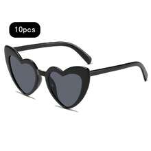 Bộ 1-10 chiếc kính mắt thời trang hình trái tim, phụ kiện thời trang unisex hoàn hảo cho các bữa tiệc, đám cưới, chụp ảnh Giáng sinh và Năm mới, gọng trắng tròng đen, kính thời trang, kính trang trí đám cưới, quà cưới, phụ kiện cho phù dâu và phù rể. - Nhiều màu - Xem 15