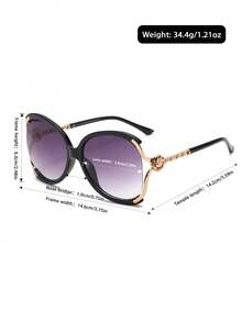 AINII 1 par de gafas de moda con montura de ojo de gato retro, versátiles y elegantes, adecuadas para fotografía callejera, con montura ligera y múltiples opciones de color degradado, aptas para todas las estaciones - Multicolor - Ver 5