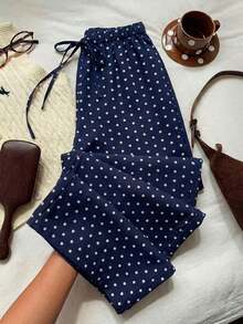 Pantalones a rayas rosas para mujer, vacaciones de verano - Multicolor - Ver 7