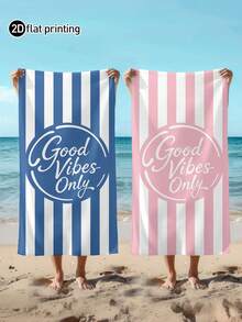 1/2 piezas,Estampado colorido,Manta de playa para parejas,Toalla de playa,Toalla de playa de gran tamaño,Toalla de baño de playa suave y absorbente a rayas,Perfecta para viajes,Vacaciones,Toallas para diversos deportes,Toalla de baño para el baño,Uso en piscina y camping,Toalla de baño moderna esencial para viajes - Rosa - Ver 10