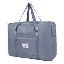 Large Capacity Foldable Travel Bag For Men And Women, Waterproof Handbag, Lightweight Storage Bag, Shoulder Bag For Gym And Yoga, Multipurpose Storage Bag, Portable For Business And Leisure Travel. - 紫紅色 - 查看 12