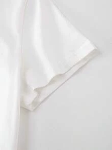 Producto Personalizado: Orejas de Conejo de Pascua con Diseños Florales, Personaliza con el Texto que Desees, Camiseta 100% Puras, Camiseta DIY con Diseño de Nombre Personalizado - [Blanco] - Ver 5