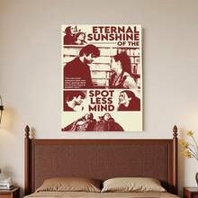 Enmarcado 1 póster de arte de película retro - Lienzo  para decoración de pared con cita, ideal para sala de estar, dormitorio, oficina o comedor - Estilo bohemio único, idea de regalo perfecta, uso interior/exterior, decoración de sala de estar | Estilo bohemio | Lienzo ,  de película - Enmarcado - Ver 3