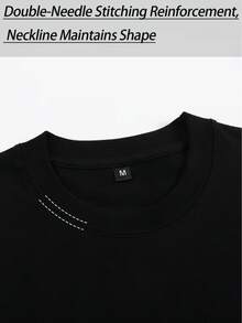 Women's 100% Cotton Short-Sleeve T-Shirt; Casual Short-Sleeve T-Shirt With A Round Neck; Comfortable And Soft For Lounging At Home, Ideal For All Seasons. An Essential T-Shirt For Spring, Summer, And Fall. - 白色的 - 查看 8