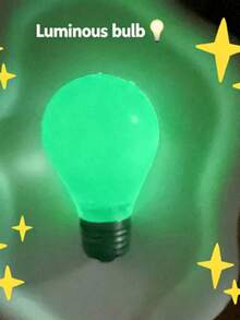 1pc Malt Sugar Glow Bulb, Soft Slow Rising Sensory Relaxation Squeeze Toy, Glows In The Dark, Portable Hand Relaxation & Stress Relief Accessory - Random Colors and Styles - View 3