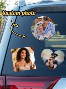 80 piezas Regalos personalizados para mujeres Pegatinas de insignia con logotipo/patrón/nombre personalizado, Pegatinas de nombre holográficas personalizadas, Pegatinas de vinilo personalizadas - Multicolor - Ver 3
