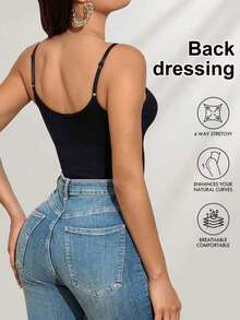 3 piezas de bodys moldeadores sin costuras, control de abdomen, levantamiento de glúteos, cintura ceñida, elegante para el verano - Multicolor 2 - Ver 3